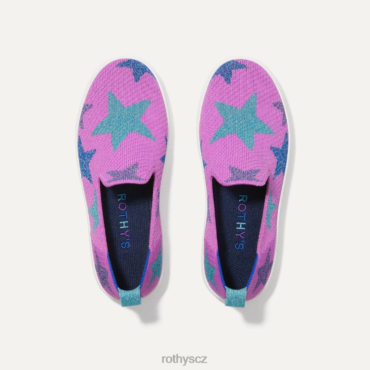 hvězdná fialová bota 4266F319 Rothy's dítě teniska