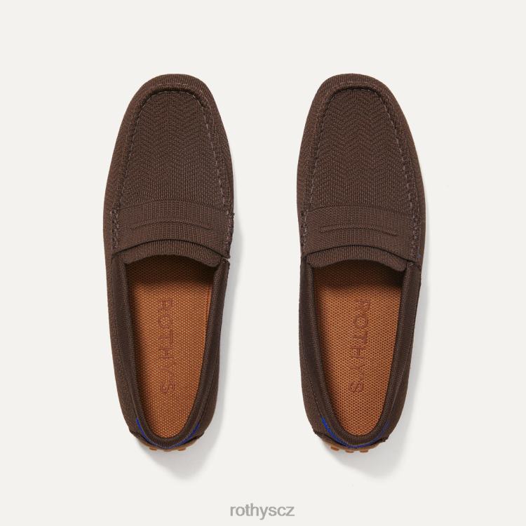 hnědá rybí kost bota 4266F272 Rothy\'s muži řidičský povaleč
