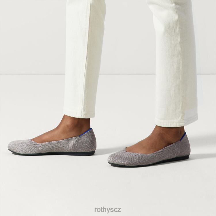 stříbrná metalíza bota 4266F50 Rothy\'s ženy byt