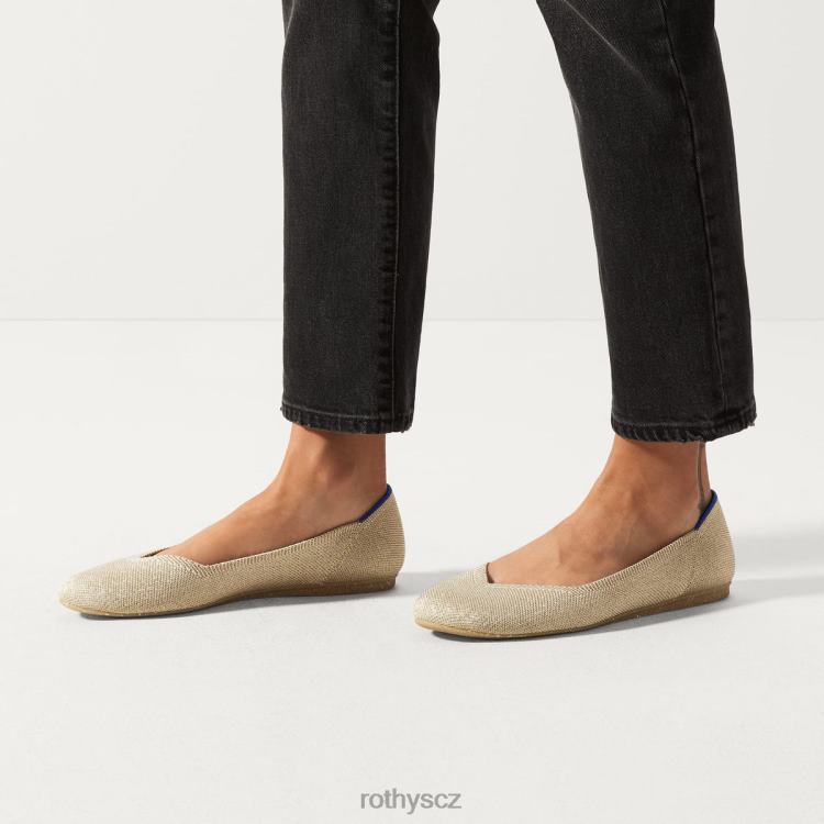 světle zlatá metalíza bota 4266F53 Rothy\'s ženy byt