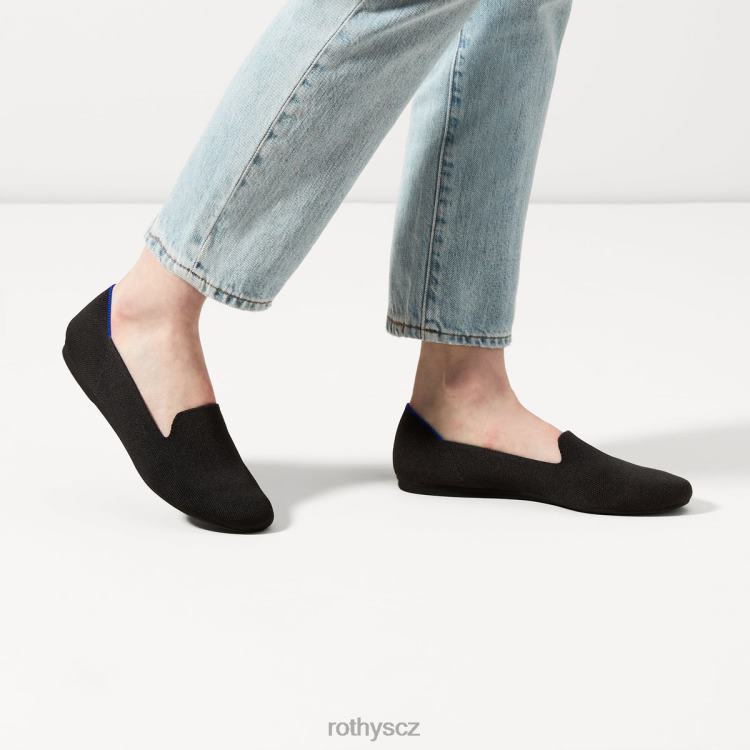 černá pevná látka bota 4266F105 Rothy\'s ženy povaleč