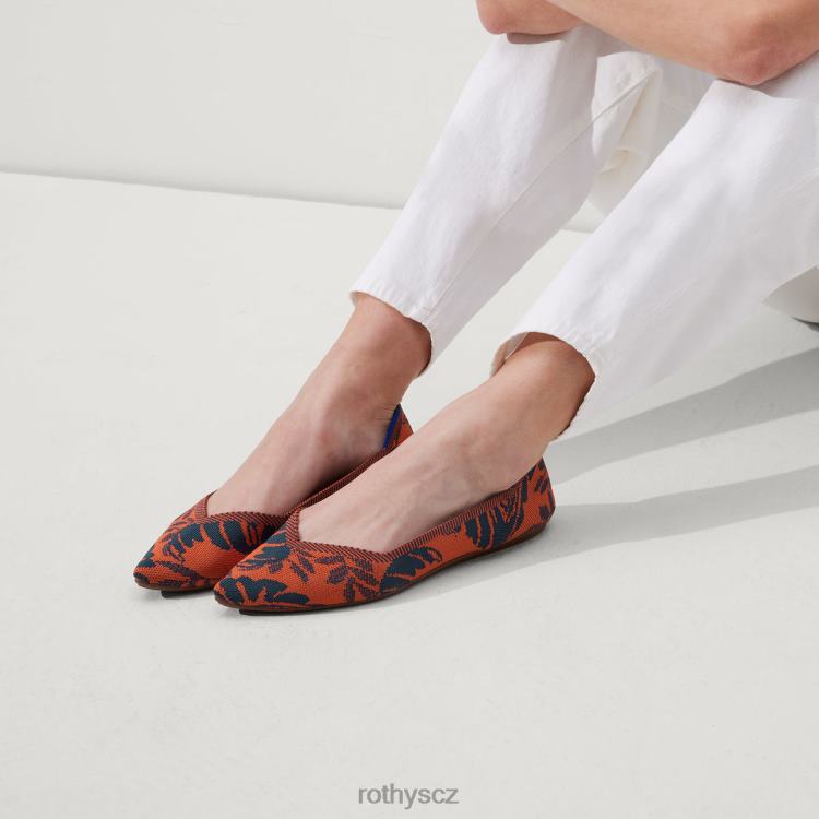 květinový západ slunce bota 4266F28 Rothy\'s ženy bod