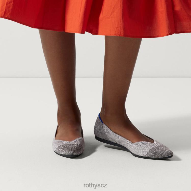 stříbrná metalíza bota 4266F32 Rothy\'s ženy bod