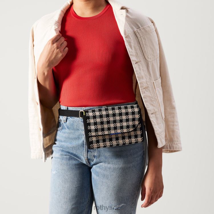 černý a plátěný gingham Taška 4266F209 Rothy\'s ženy tašku na opasek