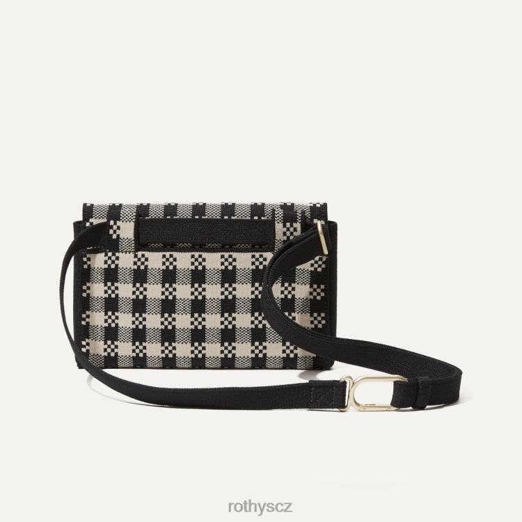 černý a plátěný gingham Taška 4266F209 Rothy\'s ženy tašku na opasek