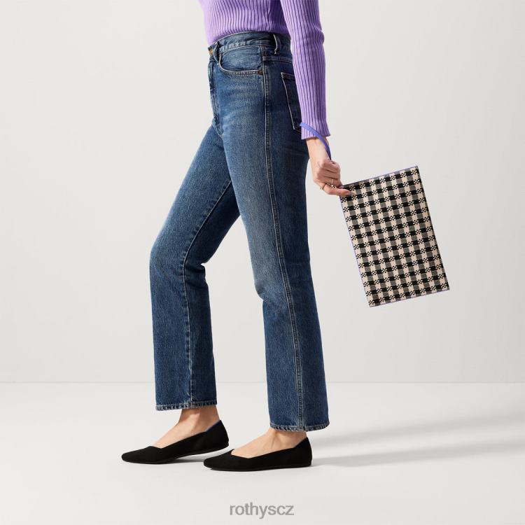 černý a plátěný gingham Taška 4266F246 Rothy\'s ženy náramek