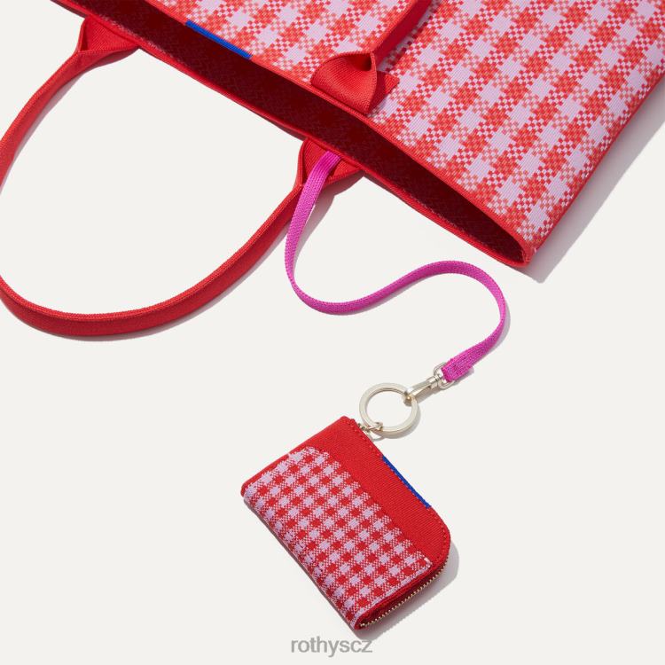 makový gingham Taška 4266F236 Rothy\'s ženy peněženku na klíče