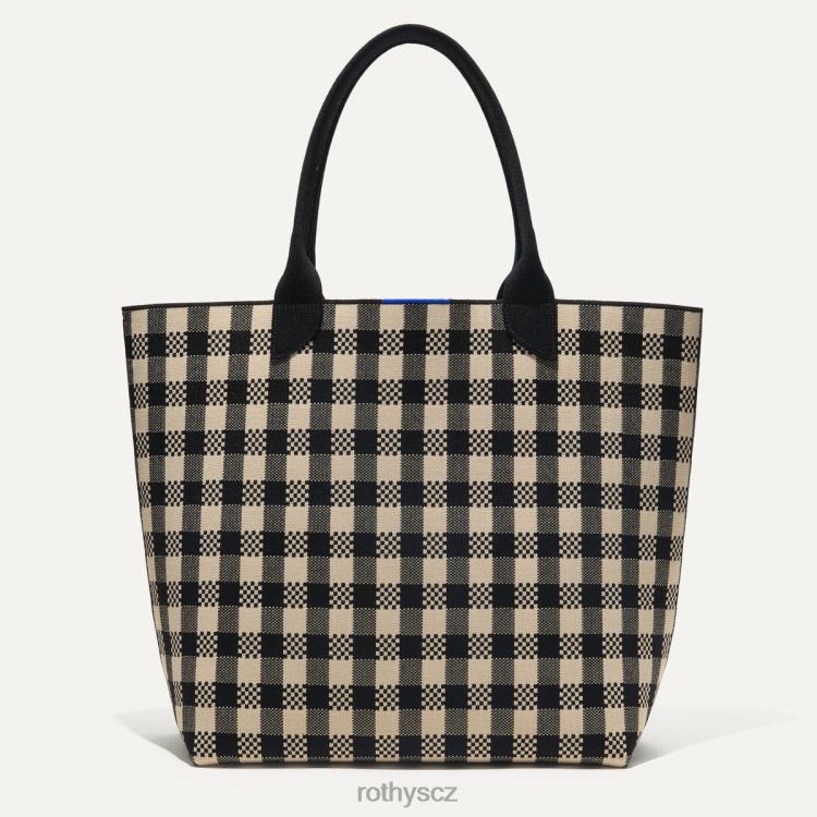 černý a plátěný gingham Taška 4266F180 Rothy's ženy lehká taška